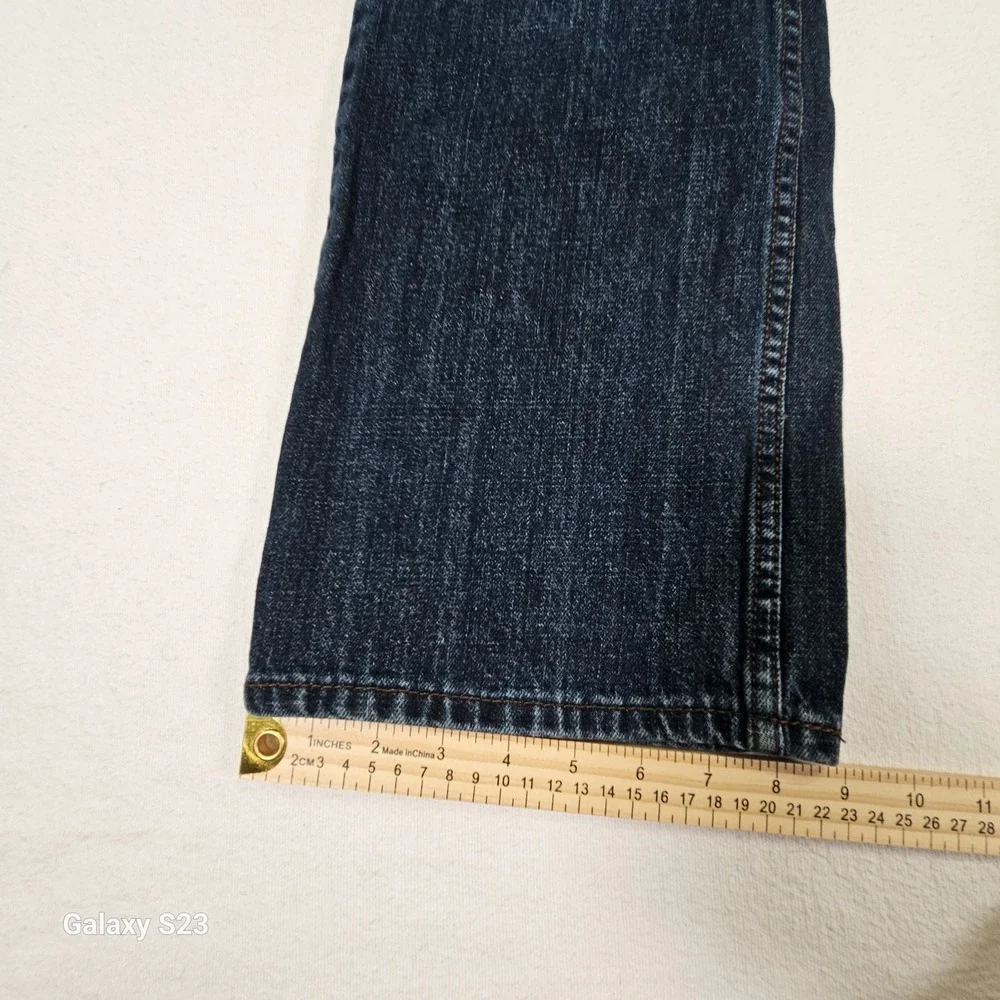 Levi's 527 Slim Bootcut Men's Jeans 34x30 Dark Blue Wash 100% Cotton Denim Pants